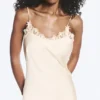 Satin Lace-Trim Slip-Dress – Light Dusty Beige Satin Lace-Trim Slip-Dress – Light Dusty Beige