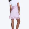 Satin Lace-Trim Slip-Dress – Light Lilac Satin Lace-Trim Slip-Dress – Light Lilac