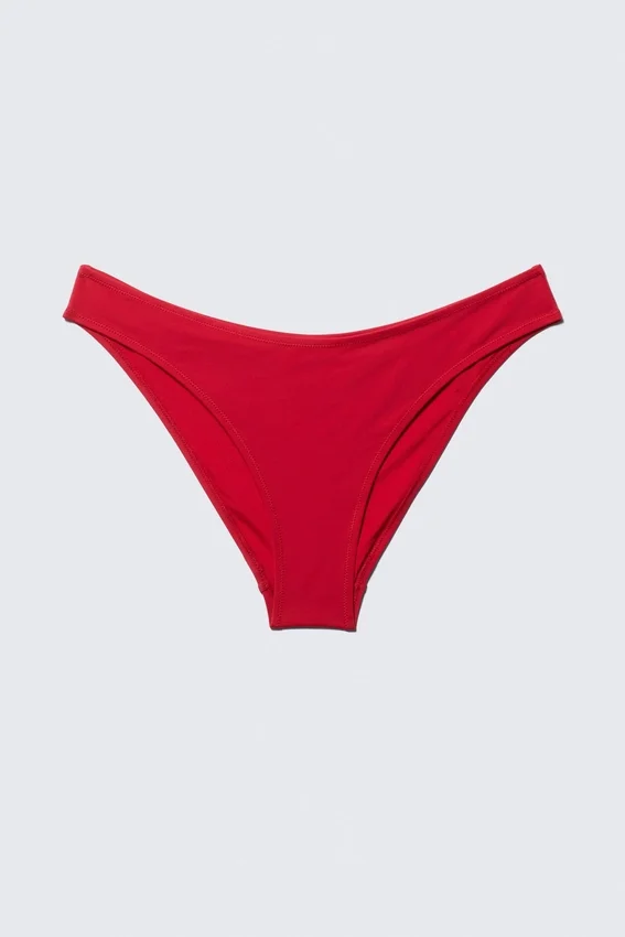 Scoop Bikini Bottoms – Bright Red Scoop Bikini Bottoms – Bright Red