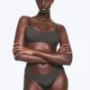 Scoop Bikini Bottoms – Dark Grey – Shimmer Scoop Bikini Bottoms – Dark Grey – Shimmer