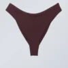 Scoop Bikini Bottoms – Dark Maroon