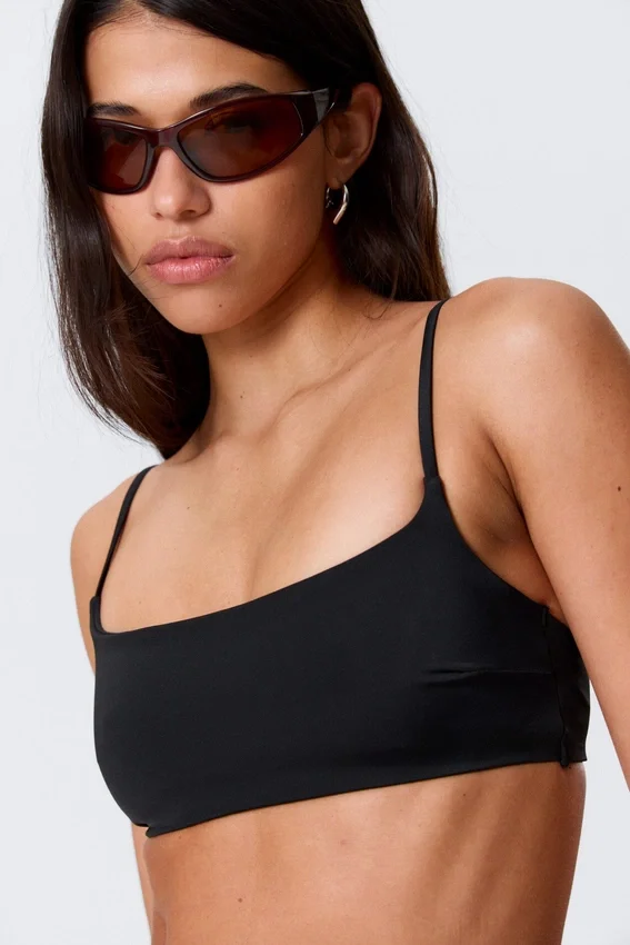 Scoop Neck Bikini Top – Black Scoop Neck Bikini Top – Black