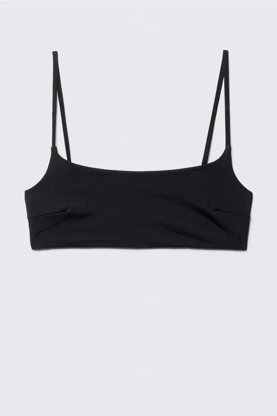 Scoop Neck Bikini Top – Black Scoop Neck Bikini Top – Black