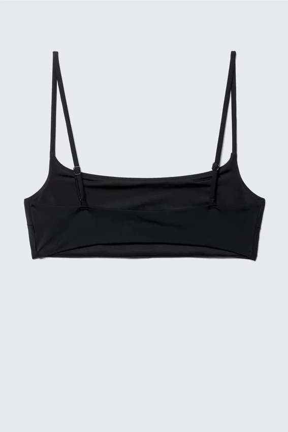 Scoop Neck Bikini Top – Black Scoop Neck Bikini Top – Black