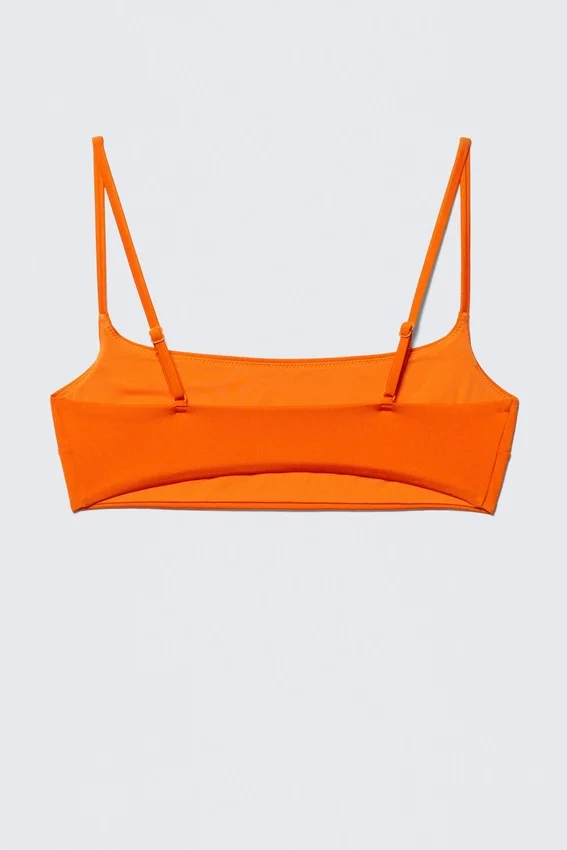 Scoop Neck Bikini Top – Bright Orange Scoop Neck Bikini Top – Bright Orange