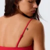 Scoop Neck Bikini Top – Bright Red
