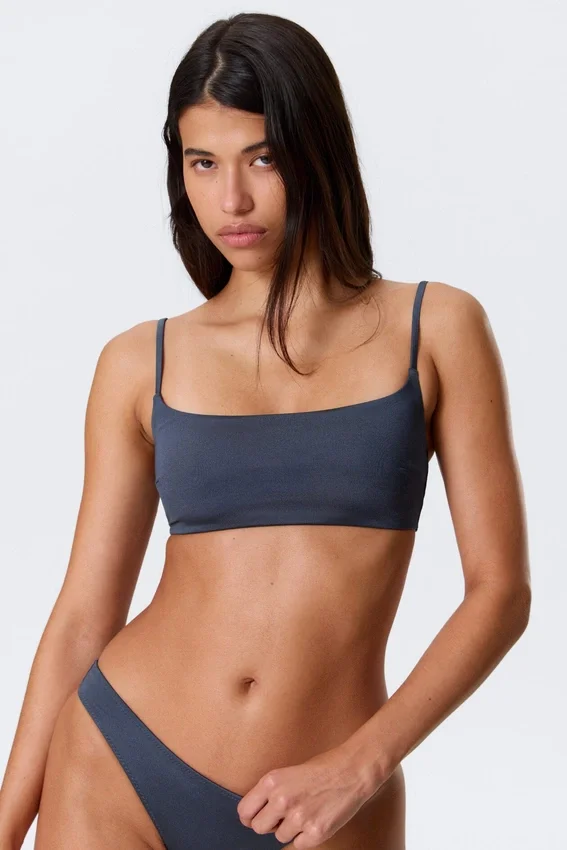 Scoop Neck Bikini Top – Dark Blue Scoop Neck Bikini Top – Dark Blue