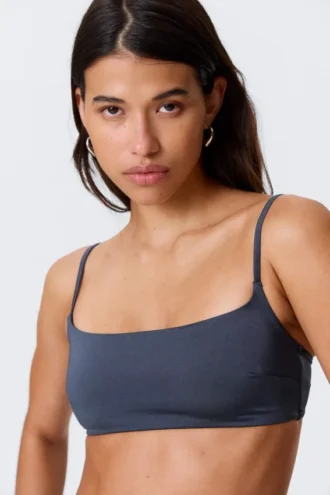 Scoop Neck Bikini Top – Dark Blue Scoop Neck Bikini Top – Dark Blue