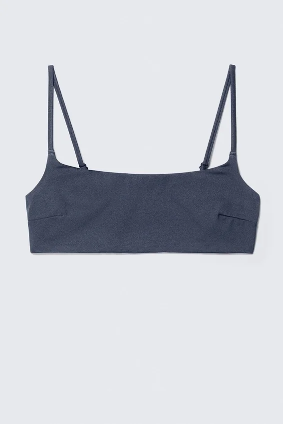 Scoop Neck Bikini Top – Dark Blue Scoop Neck Bikini Top – Dark Blue
