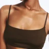 Scoop Neck Bikini Top – Dark Brown Scoop Neck Bikini Top – Dark Brown