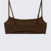 Scoop Neck Bikini Top – Dark Brown Scoop Neck Bikini Top – Dark Brown