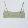 Scoop Neck Bikini Top – Light Khaki Green Scoop Neck Bikini Top – Light Khaki Green