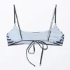 Scoop Neck Bikini Top – Striped Blue Scoop Neck Bikini Top – Striped Blue
