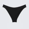 Scooped High-Cut Bikini Bottoms – Black Scooped High-Cut Bikini Bottoms – Black