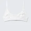 Scooped Pointelle Bralette – White Scooped Pointelle Bralette – White