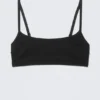 Scooped Soft Cotton Bra – Black Scooped Soft Cotton Bra – Black