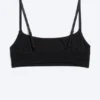 Scooped Soft Cotton Bra – Black Scooped Soft Cotton Bra – Black