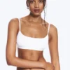 Scooped Soft Cotton Bra – White Scooped Soft Cotton Bra – White