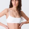 Scooped Soft Cotton Bra – White Scooped Soft Cotton Bra – White