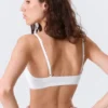 Scooped Soft Cotton Bra – White Scooped Soft Cotton Bra – White