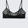 Scooped Swirly Lace Bra – Black Scooped Swirly Lace Bra – Black
