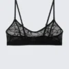 Scooped Swirly Lace Bra – Black Scooped Swirly Lace Bra – Black