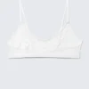 Scooped Swirly Lace Bra – White Scooped Swirly Lace Bra – White