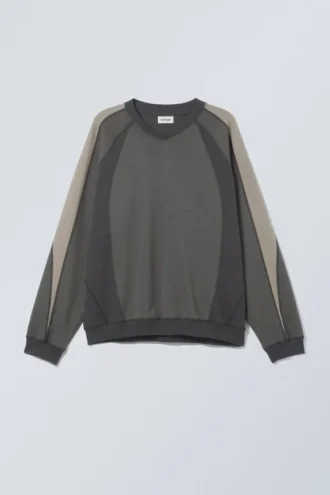 Scott Colour Block Sweatshirt – Dark Grey Colour Block Scott Colour Block Sweatshirt – Dark Grey Colour Block
