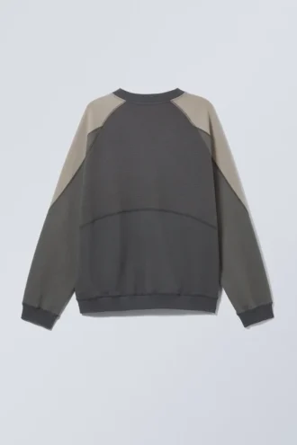 Scott Colour Block Sweatshirt – Dark Grey Colour Block Scott Colour Block Sweatshirt – Dark Grey Colour Block