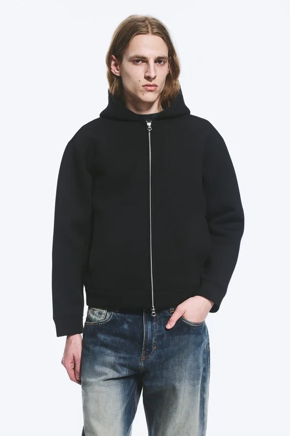 Scuba Zip Hoodie – Black Scuba Zip Hoodie – Black