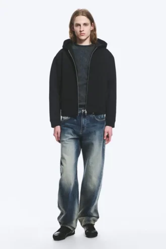 Scuba Zip Hoodie – Black