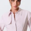 Sculpted Cotton Shirt Dress – Dusty Pink Sculpted Cotton Shirt Dress – Dusty Pink