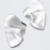 Sculpted Earrings – Silver Sculpted Earrings – Silver