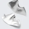 Sculpted Earrings – Silver Sculpted Earrings – Silver