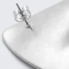 Sculpted Earrings – Silver Sculpted Earrings – Silver