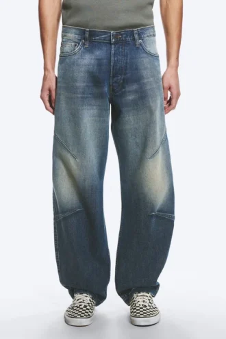 Sculpted Low Rise Loose Tapered Leg Jeans – Baltic Blue – Dark Blue Sculpted Low Rise Loose Tapered Leg Jeans – Baltic Blue – Dark Blue