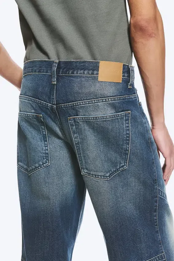 Sculpted Low Rise Loose Tapered Leg Jeans – Baltic Blue – Dark Blue Sculpted Low Rise Loose Tapered Leg Jeans – Baltic Blue – Dark Blue