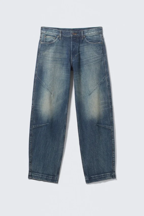 Sculpted Low Rise Loose Tapered Leg Jeans – Baltic Blue – Dark Blue Sculpted Low Rise Loose Tapered Leg Jeans – Baltic Blue – Dark Blue