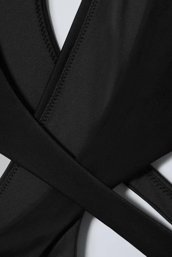 Sculptural Asymmetric Cut-Out Swimsuit – Dark Grey Sculptural Asymmetric Cut-Out Swimsuit – Dark Grey