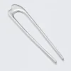 Sculptural Metal Hair Pin – Silver Grey Sculptural Metal Hair Pin – Silver Grey