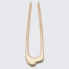 Sculptural Metal Hair Pin – Warm Gold Sculptural Metal Hair Pin – Warm Gold