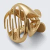 Sculptural Mini Hair Claw – Warm Gold Sculptural Mini Hair Claw – Warm Gold