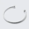 Sculptural Polished Open Necklace – Silver Sculptural Polished Open Necklace – Silver
