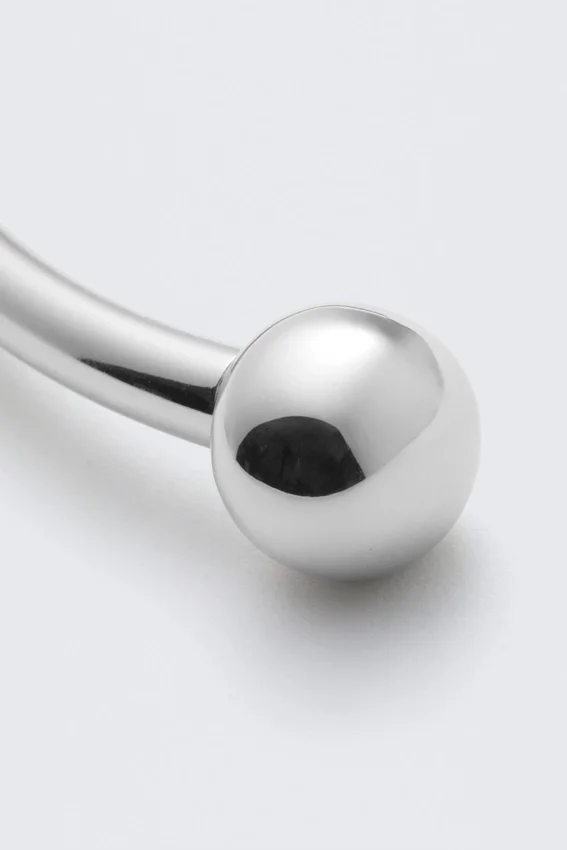 Sculptural Polished Open Necklace – Silver Sculptural Polished Open Necklace – Silver