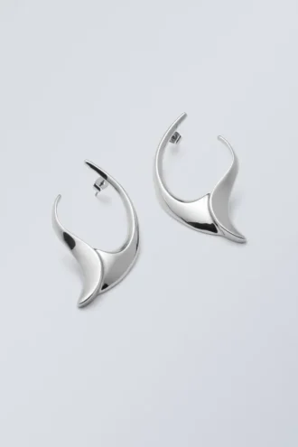 Sharp Earrings – Silver-Coloured Sharp Earrings – Silver-Coloured
