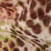 Sheer Asymmetric Drawstring Top – Brown & Green Floral Dots Sheer Asymmetric Drawstring Top – Brown & Green Floral Dots