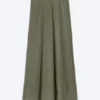 Sheer Cotton Knit Maxi Skirt – Dusty Khaki Green Sheer Cotton Knit Maxi Skirt – Dusty Khaki Green