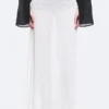 Sheer Cotton Knit Maxi Skirt – White Sheer Cotton Knit Maxi Skirt – White