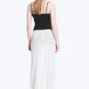 Sheer Cotton Knit Maxi Skirt – White Sheer Cotton Knit Maxi Skirt – White