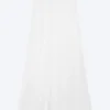 Sheer Cotton Knit Maxi Skirt – White Sheer Cotton Knit Maxi Skirt – White